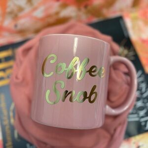 Oversized ’Coffee Snob’ Mug, Pink